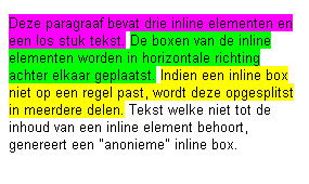 Voorbeeld normal-flow