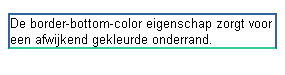 Voorbeeld border-bottom-color