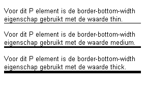 Voorbeeld border-bottom-width