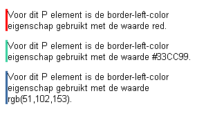 Voorbeeld border-left-color
