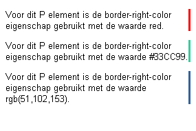 Voorbeeld border-right-color