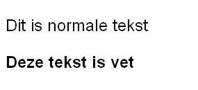 Voorbeeld font-weight