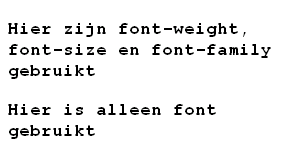 Voorbeeld font