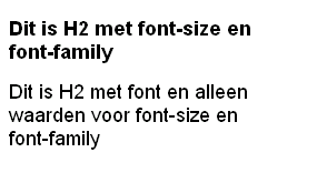 Voorbeeld font