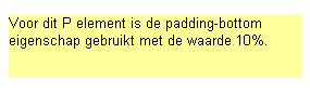Voorbeeld padding-bottom