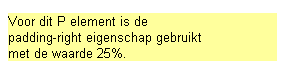 Voorbeeld padding-right