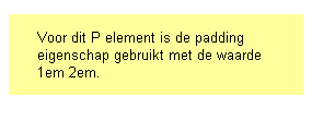 Voorbeeld padding