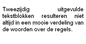 Voorbeeld text-align