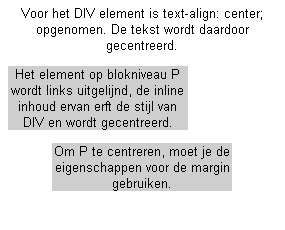 Voorbeeld text-align