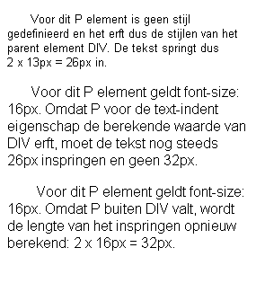 Voorbeeld text-indent