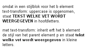 Voorbeeld text-transform