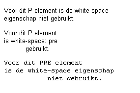 Voorbeeld white-space