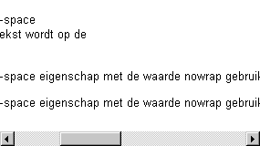 Voorbeeld white-space