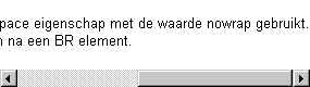 Voorbeeld white-space
