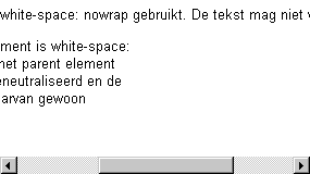 Voorbeeld white-space